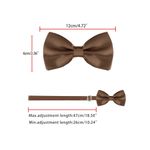 product_image_name-Generic-Nœud papillon brun réglable pour homme-5