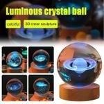 product_image_name-Generic-مصباح ليلي إبداعي: كرة كريستال ثلاثية الأبعاد بنحت ليزري مع حامل خشبي-2