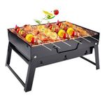 product_image_name-Bbq-Barbecue Portable Barbecue Pliable Barbecue à Charbon Camping en Acier Inoxydable Barbecue Grill-5