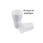 Ensemble de 14 Tasses en Plastique