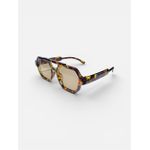  Lunettes de soleil  style vintage à double monture – Écaille marron + verres marron clair