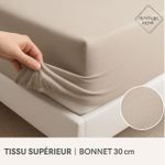 product_image_name-Generic-Drap-Housse 180x200 cm + 2 Taies d’Oreiller – Grand Confort & Élégance – Tissu Doux et Résistant - Beige-3