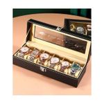 product_image_name-Generic-boîte à présentoir transparente anti-poussière avec intérieur en tissu pour montres et bracelets-2