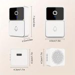 product_image_name-Generic-Sonnette de Porte Vidéo Sans Fil et Compacte avec Carillon Intérieur-2