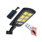 Lampe Solaire Murale Noire avec Télécommande