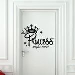 product_image_name-Generic-Sticker porte citation princess sleeps here Autocollant Vinyle - mk015 ملصق ديكور-1