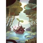 Petit bateau nenuphars  Style 20 Poster Chambre Haute Qualité