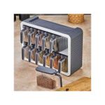 product_image_name-Generic-مجموعة من 12 جرة توابل مع ملعقة، تخزين حاويات توابل جداري مع ملاعق-1