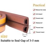 product_image_name-Drop Stop-5 Rouleaux de 5 mètre Bande D'étanchéité De Porte Et De Fenêtre Bande Adhésive De Bas De Porte Antivol Fenêtre Insonorisée Collage Anti-collision Et Coupe-vent Convient Pour L'écart De 9x6mm-4