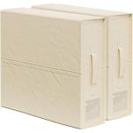 product_image_name-Generic-Lot de 5 Coffres de Rangement Gris Moderne avec Poignée Renforcée-7