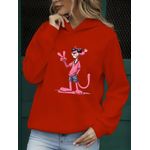 product_image_name-Generic-Sweat à capuche à cordon avec imprimé lettrage, manches longues décontractées, vêtements pour femmes-1