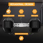 product_image_name-topgym-Lot de 2 haltères hexagonaux de 10kg pour la musculation, l'entraînement à la maison, l'aérobic-6