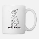 Funny Grumpy Sphynx Cat - Send Nudes - Funny Quote Mug, Haut Qualité , كأس ,كوب مخصص ,هدية عيد ميلاد