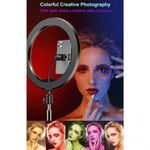 product_image_name-Generic-حامل إضاءة دائري لفنان المكياج ويوتيوبر تصوير الفيديوهات المباشرة 26 سم RGB-3