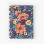 Wild Flowers Spiral Notebook Bloc note