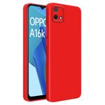 Case Coque Silicone Soft pour oppo a16k :Rouge