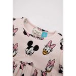 product_image_name-Defacto-Ensemble de Robe imprimée Mickey & Minnie à manches courtes et culotte pour bébé fille-5