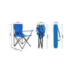 product_image_name-Generic-Chaise Pliante de Plage de Camping avec Porte Boisson-3