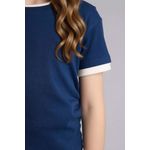 product_image_name-Defacto-تيشيرت نص كم مضلع سليم فيت بياقة مستديرة-4