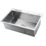 product_image_name-SM-Pack Évier lavabo de cuisine en inox (60/45 cm) avec robinet mitigeur cuisine -5