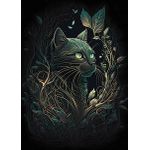 American shorthair cat  Style 4 Poster Chambre Haute Qualité