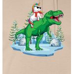 product_image_name-Generic-Licorne T Rex Noël Cadeau Dinosaure Garçon Fille Sweat à capuche Hoodies-3