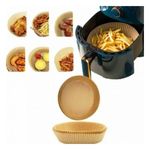 product_image_name-Generic-Lot de 50 Papier Doublure Sulfurisé Rond pour Friteuse à Air/20cmx4,5cm-Maron-2