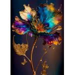 Abstract flower  Style 2 Poster Chambre Haute Qualité