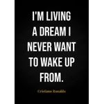 Cristiano ronaldo quotes  poster Style 7 Poster Chambre Haute Qualité