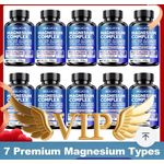 product_image_name-Generic-Compléments de complexe de magnésium - Mémoire, os et favorise la santé du cerveau, soutien du sommeil, relaxation musculaire, soulagement du stress et de l'anxiété 60 capsules -3