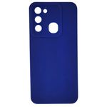 Pochette silicone pour Tecno Spark 8C Bleu foncé