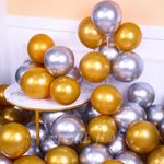 product_image_name-Generic-50 ballons Argent/Gold Métal 31 CM Décoration Anniversaire  -1