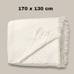 product_image_name-Generic-Plaid, couvre lit en blanc cassé 170 x 130 cm-2