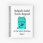 Retour à l'école créée et vendue par TrendyHubb.Spiral Notebook Bloc note