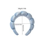 product_image_name-Generic-طوق رأس وأساور غسل من الألياف الدقيقة، ربطات شعر، شريط ساونا منتفخ، شريط ساونا فقاعي لغسل الوجه، المكياج، الاستحمام، العناية بالبشرة، السبا، الموضة، 3 قطع - أزرق-5