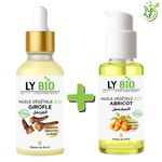 LY BIO PACK HUILE GIROFLE 50ML - PIPETTE + HUILE ABRICOT 50ML - POMPE