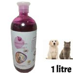 Hermanimal Shampoing antiparasitaires et puces pour chien et chat sans insecticide 1L