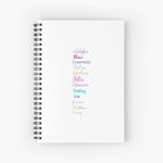 All 12 Dancing Princesses Names Spiral Notebook - Bloc note