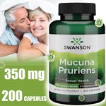 product_image_name-Swanson-Mucuna Pruriens, 350 mg, 200 Capsules, Santé sexuelle made usa-1