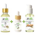 LY BIO PACK HUILE AIL 50ML - PIPETTE + HUILE ESSENTIEL THYM 10ML + HUILE SOJA 50ML - POMPE