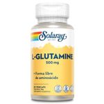 SOL L-glutamine, 500 mg, 50 capsules végétariennes