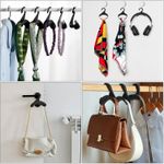 product_image_name-Generic-Crochet Sac à Main Penderie 3 pieces Support Rangement Sac à Main Accroche Sacs Crochet pour Ranger sur des Tringles à Vêtements Organiser Aussi les Sac a Main Écharpes Cravates-3