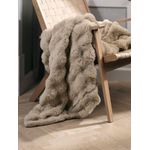 product_image_name-Generic-Plaid Beige Fausse Fourrure Douce 130x170cm Chaleureux Confo-1