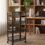 product_image_name-Generic-رف متعدد الاستخدامات 4 مستويات 78x46x26 سم أسود-2