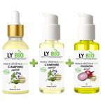 LY BIO PACK HUILE CAMPHREE 50ML - PIPETTE + HUILE CAMPHREE 50ML - POMPE + HUILE OIGNON 50ML - POMPE