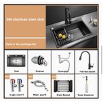 product_image_name-SM-Pack Evier lavabo cuisine avec mitigeur sur table en inox sus 304-1