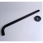 product_image_name-Generic-رأس دش مطري مربع أسود مطفي مدمج للحمام-7