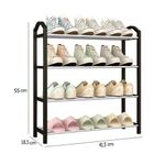 product_image_name-Generic-رف أحذية معدني ، خزانة تخزين قائمة بذاتها ، منظم باب أمامي-2