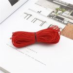Fil élastique ronde rouge de haute qualite, pour la fabrication de bijoux, Bracelet et collier, 1.0mm/ 5m