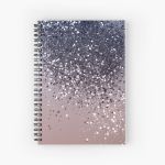 Cali Summer Vibes Lady Glitter #12 (Faux Glitter) #shiny #decor #art Spiral Notebook Bloc note